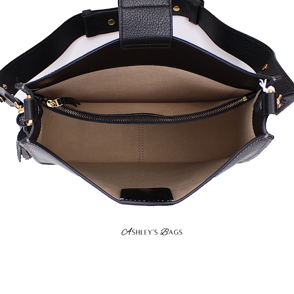 Tory Burch Thea Large Shoulder Bag In Black - Picture 9 of 13